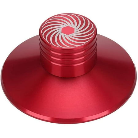 Durable Portable Aluminum Disc Stabilizer for Maintaining Stability Record for Vibration Balanced red LP Disc Stabilizer